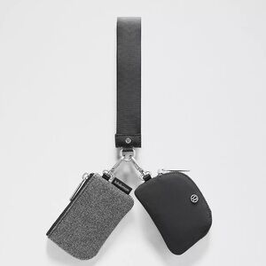 NWT Lululemon Dual Pouch Wristlet Glitter Set